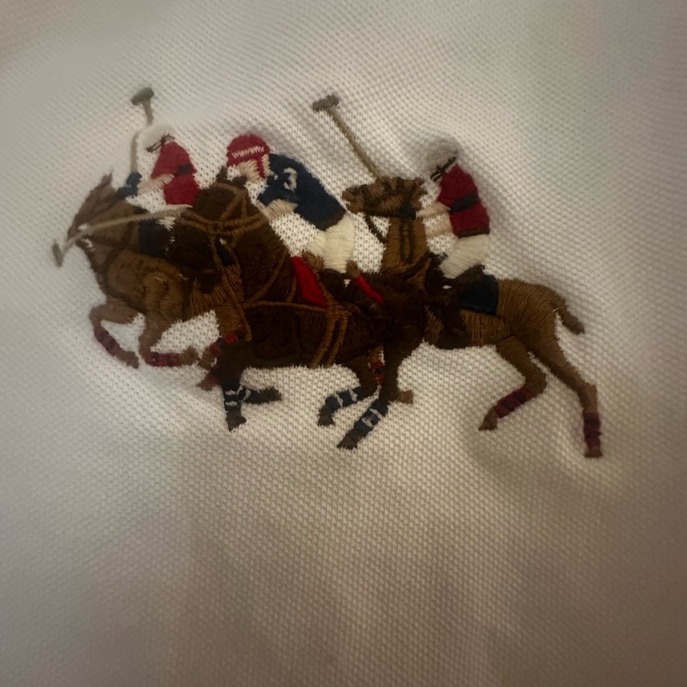 Ralph Lauren White Polo with Collar